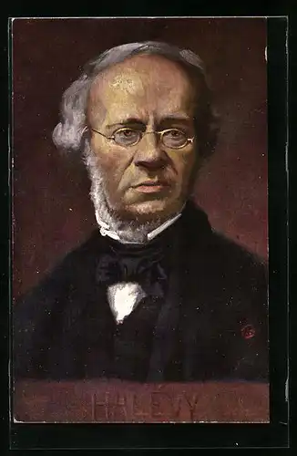 Künstler-AK Portrait vom Komponisten Halevy