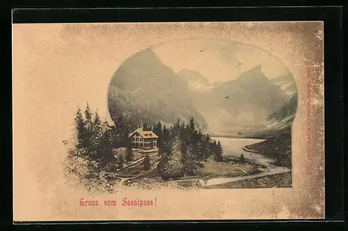 AK Seealpsee, Frühlingszeit am Seealpsee