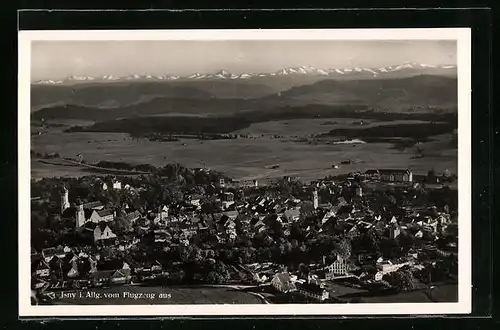 AK Isny i. Allg., Teilansicht, Fliegeraufnahme