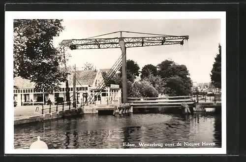 AK Edam, Westerbrug over de Nieuwe Haven