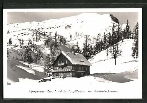 AK Alpension Zand, Hotel auf der Tauplitzalm im Winter