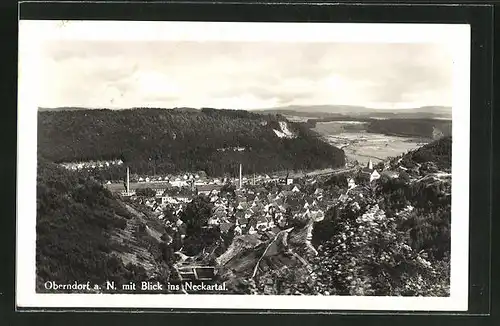 AK Oberndorf a.N., Blick ins Neckartal