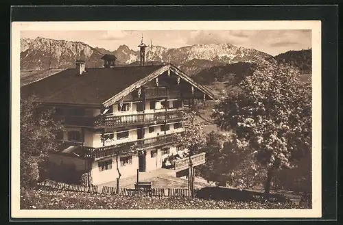 AK Oberaudorf, Gasthaus Watschöd