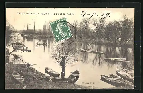 AK Belleville-sur-Saone, L`Ile et le Mottiot