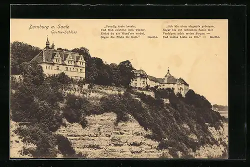 AK Dornburg a. Saale, Goethe-Schloss
