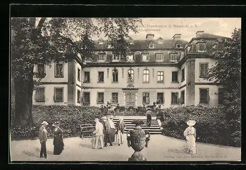 AK Bad Neuhaus b. Neustadt a. S., Schlossterrasse