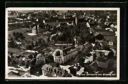 AK Bad Wörishofen, Fliegeraufnahme des Ortes