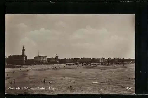 AK Warnemünde, Blick zum Strand