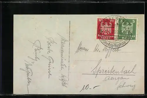 AK Warnemünde, Blick zum Strand