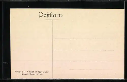 AK Kronach, Strassenpartie mit Bamberger Tor