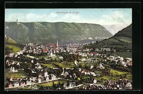 AK Geislingen a. Steige, Totalansicht aus der Vogelschau