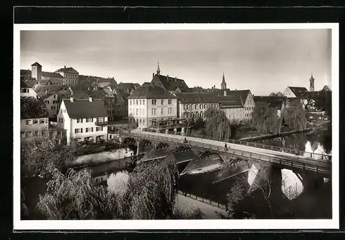 AK Rottenburg a. N., Ortsansicht mit Gasthof Linde