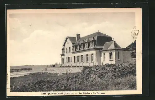 AK Saint-Jean-du-Doigt, Ker Therese, la Terrasse