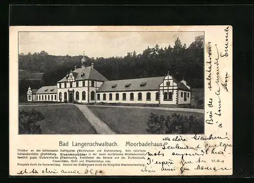 AK Bad Langenschwalbach, Moorbadehaus in der Gesamtansicht