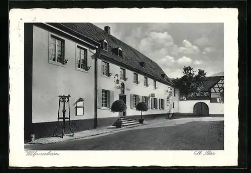 AK Walporzheim, Gasthof und Weinhaus Sankt Peter in der Strassenansicht