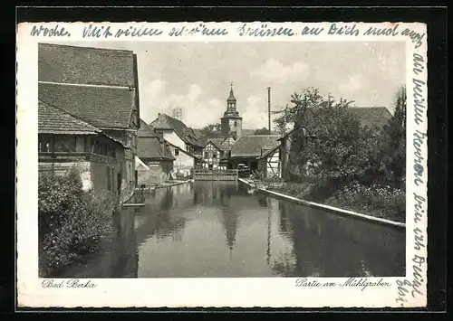 AK Bad Berka, Partie am Mühlgraben