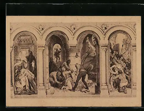 Künstler-AK Moritz von Schwind: Das Märchen von den sieben Raben