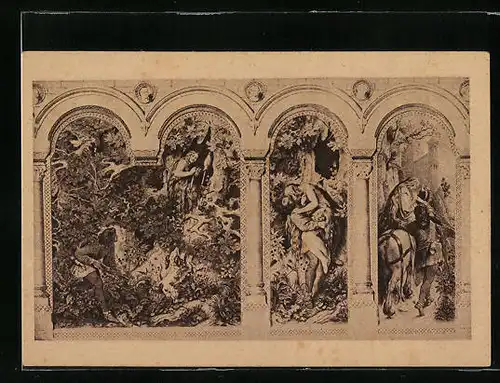 Künstler-AK Moritz von Schwind: Das Märchen von den sieben Raben