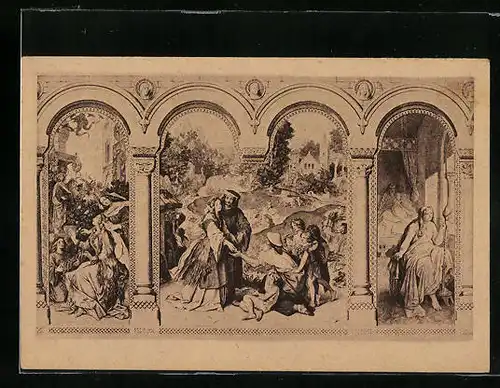 Künstler-AK Moritz von Schwind: Das Märchen von den sieben Raben