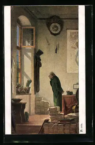 Künstler-AK Carl Spitzweg: Der Kaktus