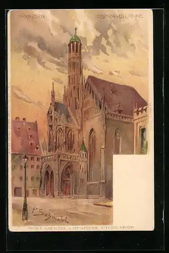 Künstler-AK P. Schmohl: Nürnberg, Liebfrauenkirche