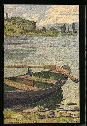 Künstler-AK Ernst E. Schlatter: Partie bei Arenaberg