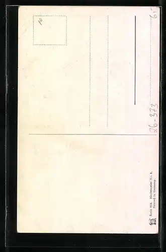 Künstler-AK Fritz Quidenus: Dame in Tracht serviert Getränke