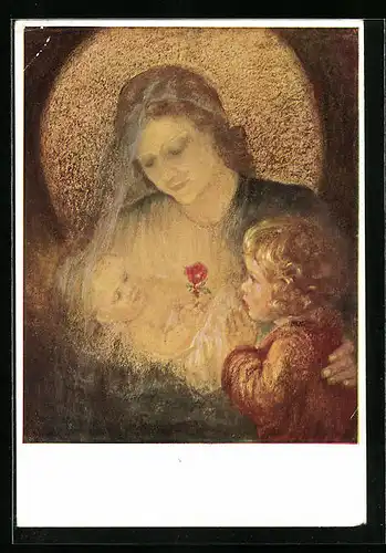 Künstler-AK Maria Spötl: Am Quell der grossen Liebe