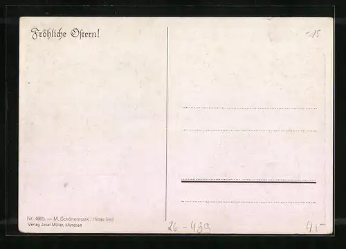 Künstler-AK Schönermark: Hirtenlied