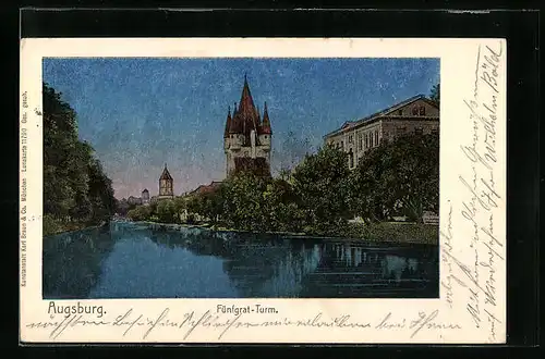 Luna-AK Augsburg, Fünfgrat-Turm