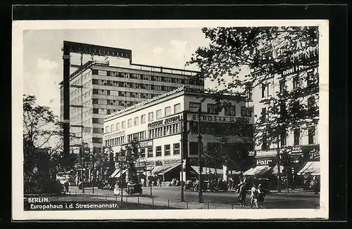 AK Berlin, Europahaus in der Stresemannstrasse