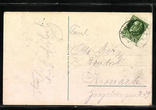 AK Neuhaus a. d. Pegnitz, Ortspartie mit Burganlage