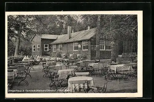 AK Gräfenhain, Gasthof Steigerhaus bei Tambach-Dietharz