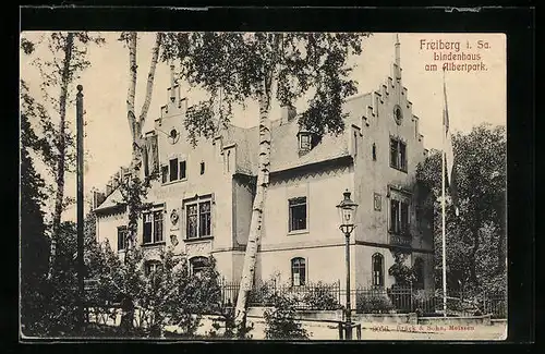 AK Freiberg i. Sa., Lindenhaus am Albertpark