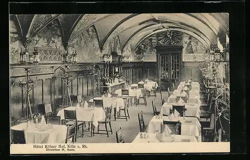 AK Köln a. Rh., Hotel Kölner Hof, Innenansicht