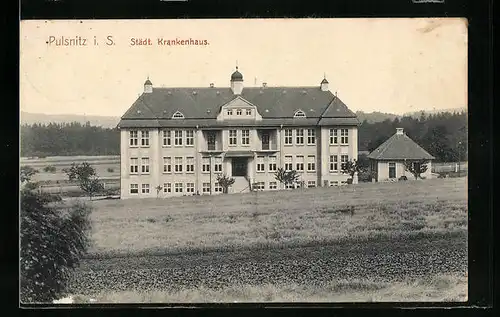 AK Pulsnitz /Sachsen, Städtisches Krankenhaus