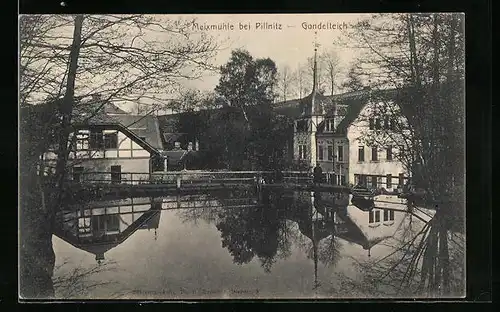 AK Dresden-Pillnitz, Meixmühle und Gondelteich