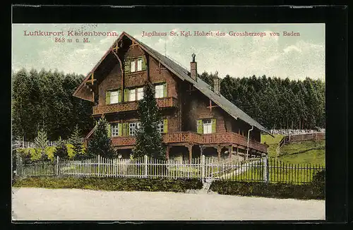 AK Kaltenbronn, Jagdhaus Sr. Kgl. Hoheit des Grossherzogs von Baden