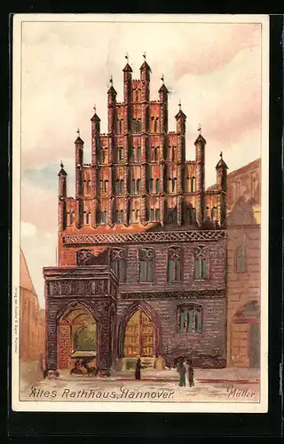 Künstler-AK Hannover, Altes Rathaus