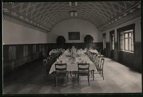 Fotografie Brück & Sohn Meissen, Ansicht Radebeul, Grosser Festsaal in der Gaststätte Sektkellerei Bussard