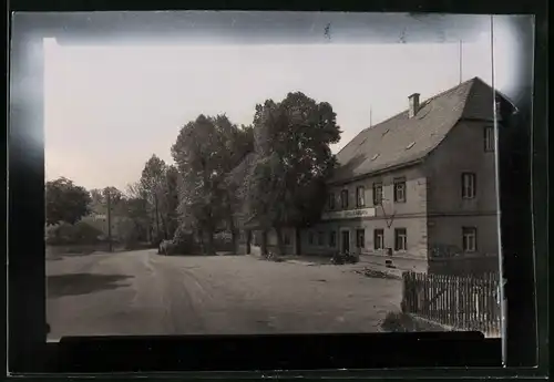 Fotografie Brück & Sohn Meissen, Ansicht Grillenburg, Partie am Gasthof Grillenburg