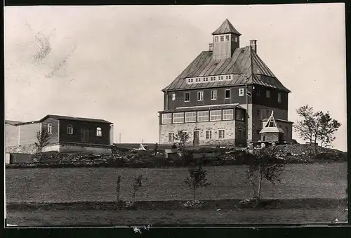 Fotografie Brück & Sohn Meissen, Ansicht Neuhausen i. Erzg., Blick auf das Schwartenberghaus