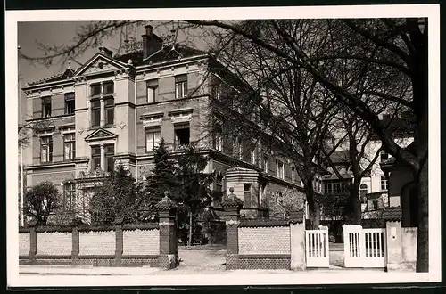 Fotografie Brück & Sohn Meissen, Ansicht Meissen i. Sa., Partie am Landkrankenhaus