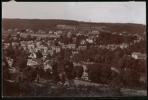 Fotografie Brück & Sohn Meissen, Ansicht Bad Elster, Blick auf die Stadt