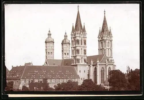 Fotografie Brück & Sohn Meissen, Ansicht Naumburg a. d. Saale, Seitliche Ansicht des Naumburger Dom