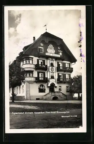 AK Ehrwald Ausserfern, Ansicht vom Hotel Sonnenspitze