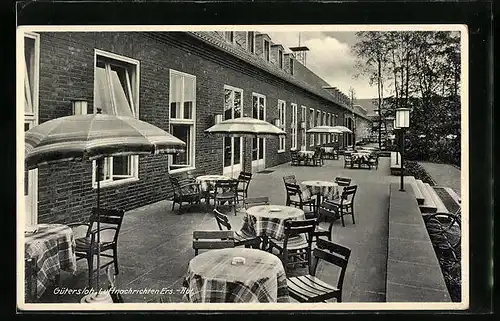 AK Gütersloh, Kaserne, Luftnachrichten Ers. Abt., Terrasse