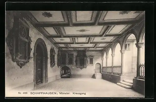 AK Schaffhausen, Münster mit Kreuzgang