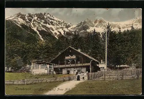 AK Innsbruck, Alpengasthof Frau Hilt