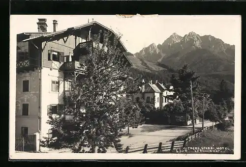 AK Mieders, Blick auf das Hotel Lerchenhof